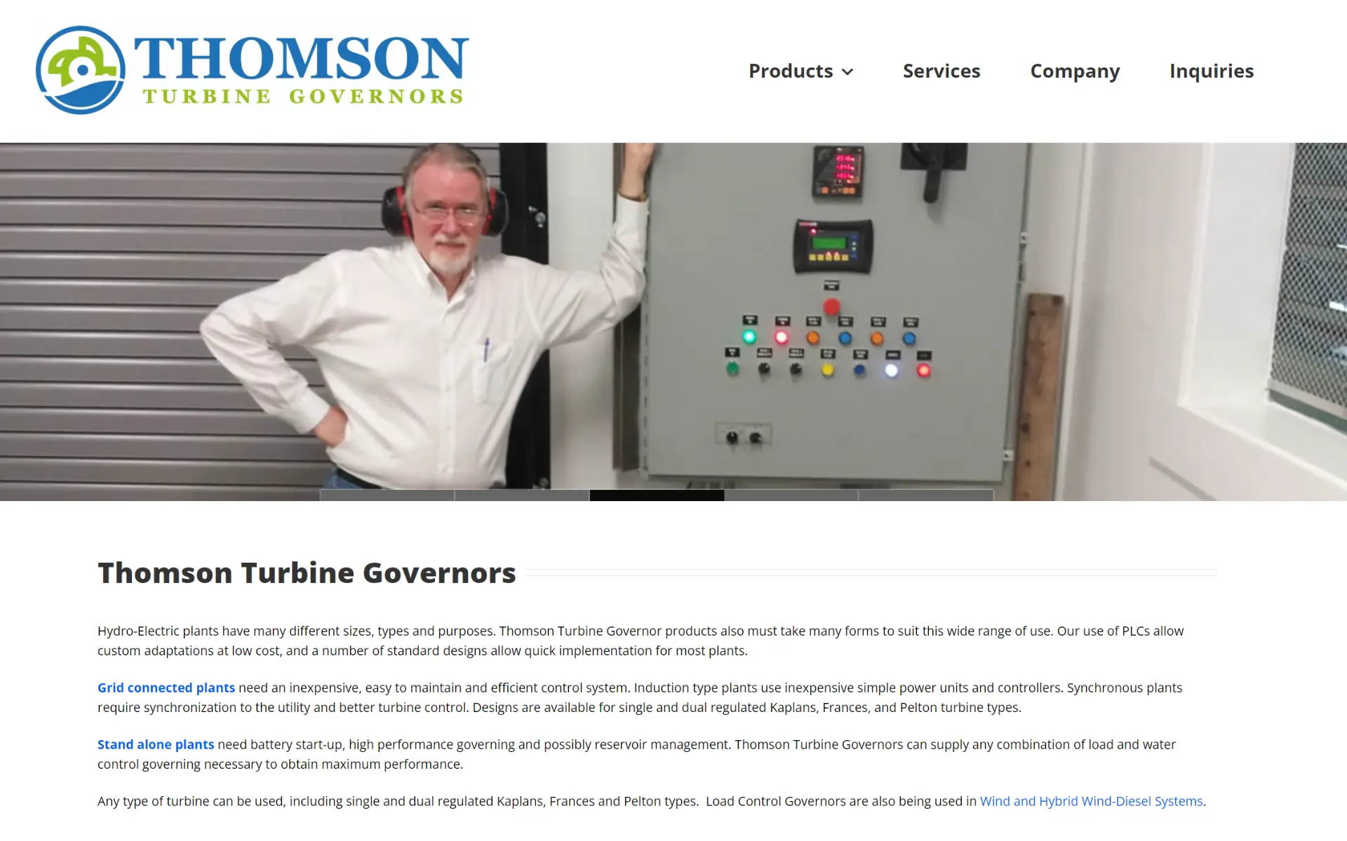 Thomson Turbine Governors