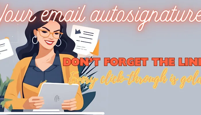 Add a link to your email autosignature