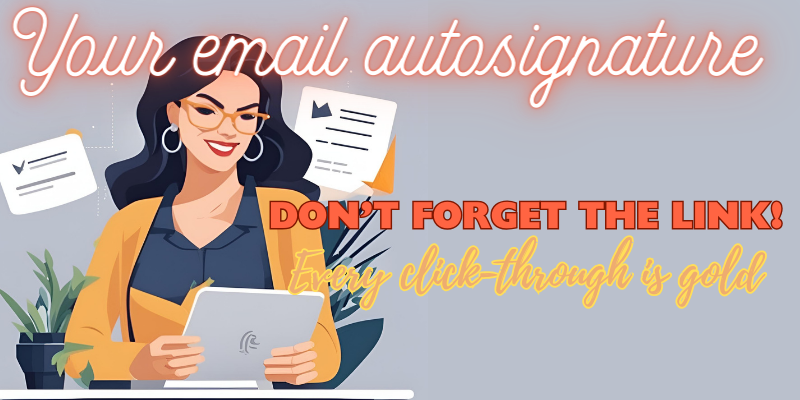 Add a link to your email autosignature